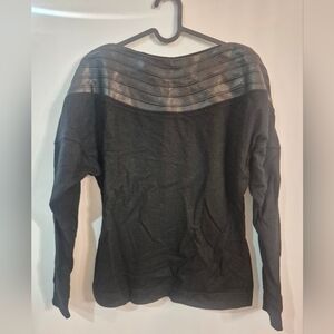 Vintage Trace Black 100% Virgin Wool with Leather Accent